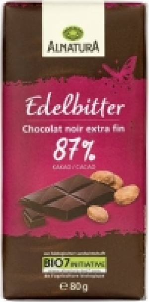 Edelbitter-Schokolade 87 % Kakao 1.59 €