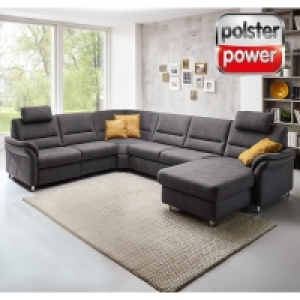 polsterpower Wohnlandschaft - grau - Canapé rechts - verschiedene Ausf 1,759.00 €