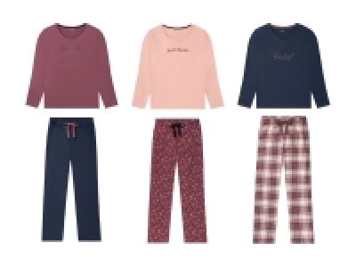 ESMARA® Damen Pyjama, aus reiner Baumwolle 6.99 €