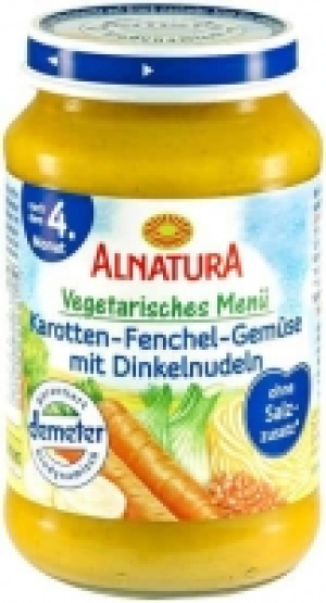 Karotten-Fenchel-Gemüse mit Dinkelnudeln 1.09 €