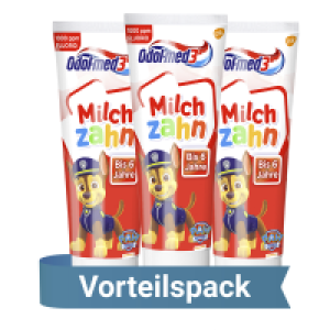 3x50 ml Milchzahn Zahnpasta bis 6 Jahre 3.99 €