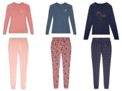 ESMARA® Damen Pyjama, aus reiner Baumwolle 7.99 €