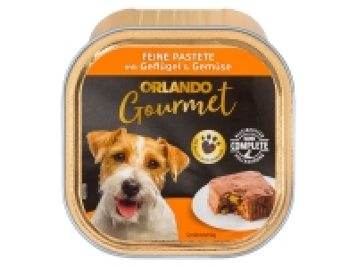 ORLANDO Gourmet Hundenassnahrung Feine Pastete mit Geflügel & Gemüse,  0.45 €