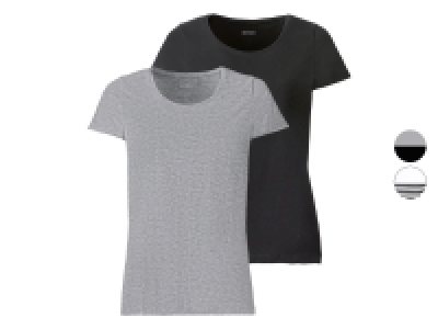 ESMARA® Damen T-Shirt, 2 Stück, mit weitem Rundhalsausschnitt 7.99 €