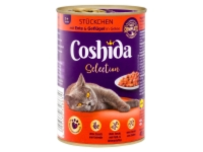 Coshida Selection Katzenvollnahrung mit Ente & Geflügel in Gelee, 12 x 0.85 €