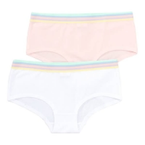 Mädchen-Panty mit Kontrast-Bund, 2er-Pack 7.99 €