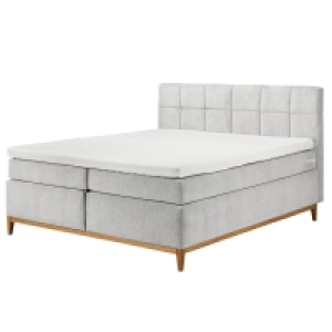 Boxspringbett - silver - H2 - 180x200 cm