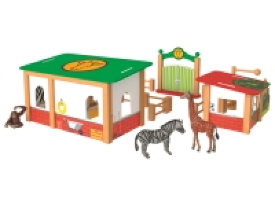 Playtive Holz Zoogehege, mit zweiseitig verwendbarer Futterstation 14.99 €