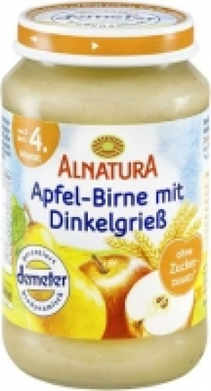 Apfel-Birne mit Dinkelgrieß 0.99 €